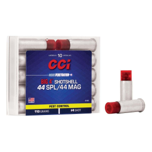 CCI BIG 4 Shotshell 10 Round Box 44 Special Handgun Ammunition 10 Round Box