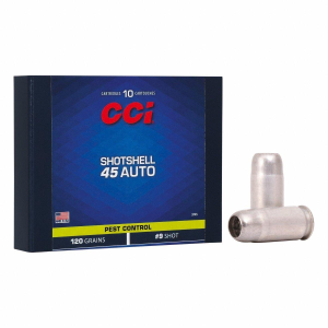 CCI Pest Control Shotshell 45 ACP Handgun Ammunition 10 Round Box