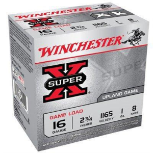 Winchester Super-X Game Load 16 Gauge Shotshells 25 Round Box