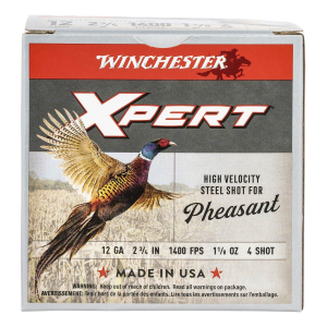 Winchester Xpert Pheasant HV Steel 12 Gauge Shotshells 25 Round Box