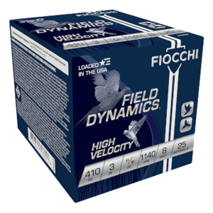 Fiocchi Field Dynamics High Velocity Upland Game .410 Bore Shotshells 25 Round Box