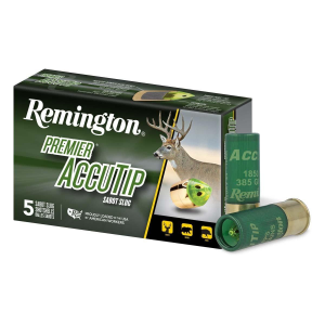 Remington Premier AccuTip Sabot Slug 12 Gauge Shotshells 5 Round Box