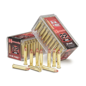 Hornady Varmint Express V-Max 22 Winchester Magnum Rimfire (WMR) Rimfire Ammunition 50 Round Box