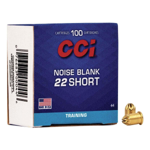 CCI Training Noise Blank 22 Short Rimfire Ammunition 100 Round Box