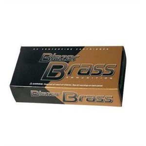 Blazer Ammunition Blazer Brass FMJ 380 ACP Handgun Ammunition 50 Round Box