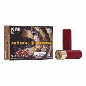 Federal Copper Plated Buckshot 12 Gauge Shotshells 5 Round Box
