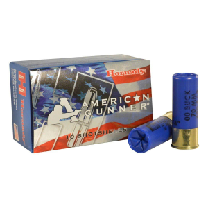 Hornady American Gunner Buckshot Reduced Recoil 12 Gauge Shotshells 10 Round Box
