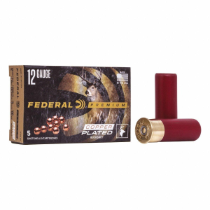 Federal Copper Plated Buckshot 12 Gauge Shotshells 5 Round Box