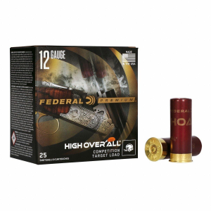 Federal High Over All Competition Target Load 12 Gauge Shotshells 25 Round Box