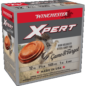 Winchester Xpert Game & Target Steel Shot 12 Gauge Shotshells 25 Round Box