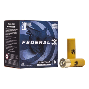 Federal Game Load Upland Heavy Field 20 Gauge Shotshells 25 Round Box