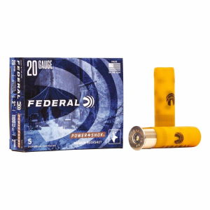 Federal Power-Shok Buckshot 20 Gauge Shotshells 5 Round Box