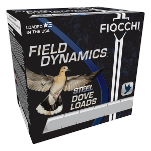 Fiocchi Dove and Quail Non-Toxic Steel Shot 12 Gauge Shotshells 25 Round Box