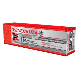 Winchester Super-X Game & Target 22 Long Rifle Rimfire Ammunition 100 Round Box