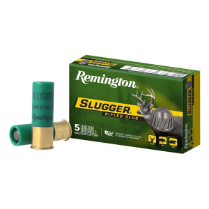 Remington Slugger Rifled Slug 12 Gauge Shotshells 5 Round Box