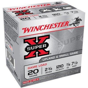 Winchester Super-X Game Load 20 Gauge Shotshells 25 Round Box
