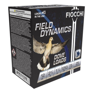 Fiocchi Field Dynamics Dove Load 12 Gauge Shotshells 25 Round Box