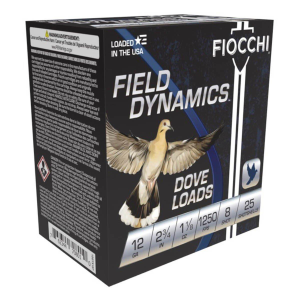 Fiocchi Field Dynamics Dove Load 12 Gauge Shotshells 25 Round Box