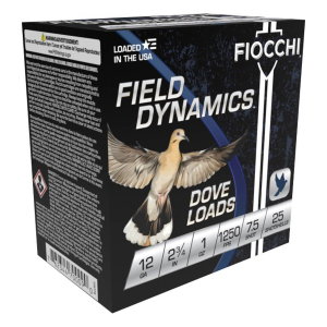 Fiocchi Field Dynamics Dove Load 12 Gauge Shotshells 25 Round Box