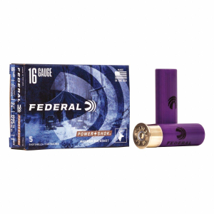 Federal Power-Shok Buckshot 16 Gauge Shotshells 5 Round Box
