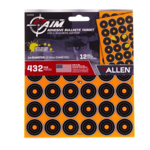 Allen EZ-Aim Adhesive Splash Target 1 Inch 12 Pack