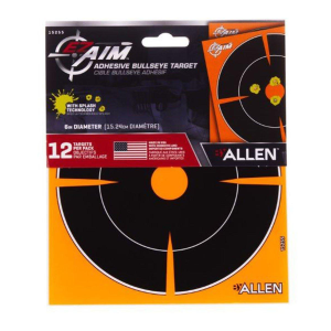 Allen EZ-Aim Adhesive Splash Bullseye Target 12 Pack