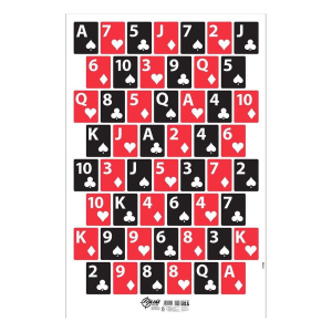 Allen EZ Aim Deck of Cards Shooting Target & Backer