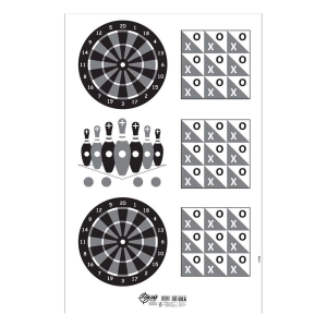 Allen EZ Aim Handgun Games Shooting Target & Backer