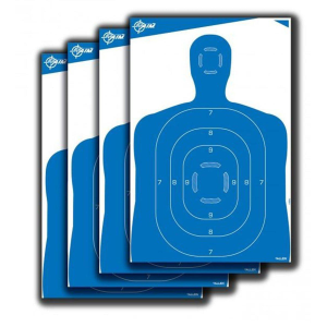 Allen EZ-Aim Paper Silhouette Blue 4 Pack