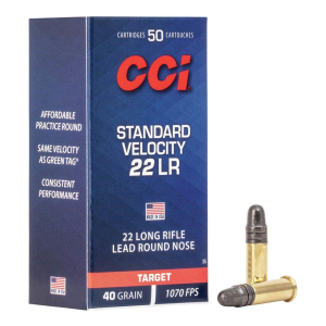 CCI Standard Velocity 22 Long Rifle Rimfire Ammunition 50 Round Box
