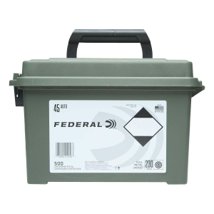 Federal Champion Training FMJ 45 ACP Handgun Ammunition 500 Round Can