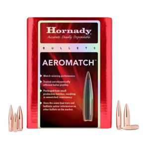 Hornady Aeromatch 22 Caliber Rifle Bullets 500 Count