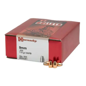 Hornady HAP 9mm Pistol Bullets