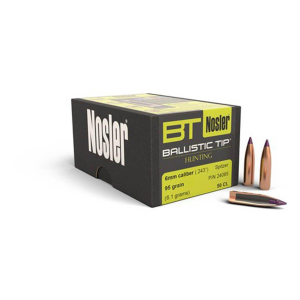 Nosler Ballistic Tip 24 Caliber Hunting Rifle Bullet
