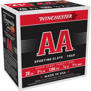 Winchester AA Super Sport Target Load 20 Gauge Shotshells 25 Round Box