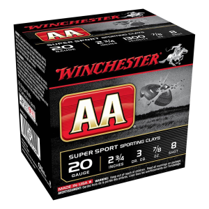 Winchester AA Super Sport Target Load 20 Gauge Shotshells 25 Round Box