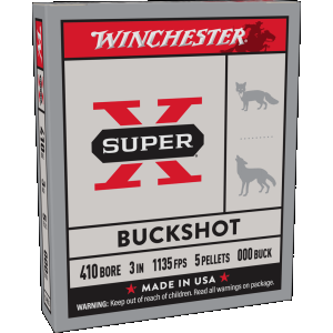 Winchester Super X Buckshot Bore .410 Bore Shotshells 5 Round Box
