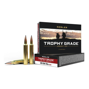Nosler Accubond Long Range Trophy Grade 300 Remington Ultra Magnum Rifle Ammunition 20 Round Box
