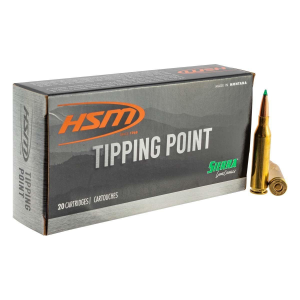 HSM Tipping Point Sierra GameChanger 308 Winchester Rifle Ammunition 20 Round Box