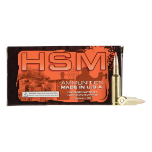 HSM Match Sierra MatchKing BTHP 308 Winchester Rifle Ammunition 20 Round Box