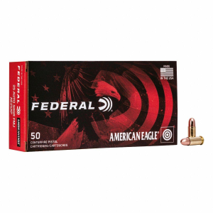 Federal American Eagle FMJ 9mm Handgun Ammunition 50 Round Box