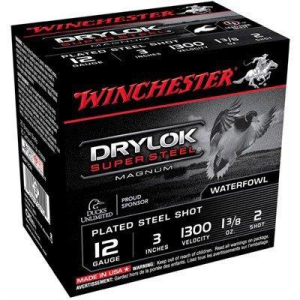 Winchester Drylok Super Steel HV Waterfowl Shotshells 12 Gauge Shotshells 25 Round Box