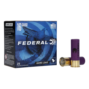 Federal Game Load Upland 16 Gauge Shotshells 25 Round Box