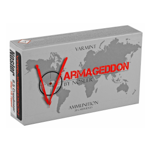 Nosler Varmageddon Flat Base Tipped 6.5 Creedmoor Rifle Ammunition 20 Round Box