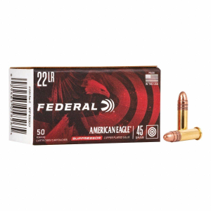 Federal American Eagle 22 Long Rifle Rimfire Ammunition 50 Round Box