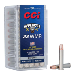 CCI Uppercut JHP 22 Winchester Magnum Rimfire (WMR) Rimfire Ammunition 50 Round Box