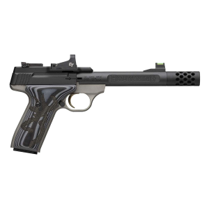 Browning Buck Mark Plus With Crimson Trace Red Dot & Threaded Barrel 22 Long Rifle Pistol