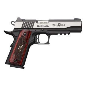 Browning 1911-380 Black Label Medallion Pro Compact Pistol With Night Sights 380 ACP Pistol