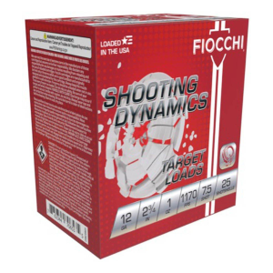 Fiocchi Dynamics Target Loads 12 Gauge Shotshells 25 Round Box
