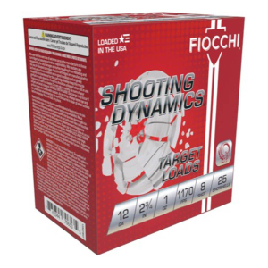 Fiocchi Dynamics Target Loads 12 Gauge Shotshells 25 Round Box